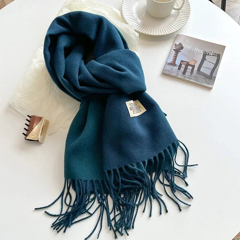 Pashmina Scarf Soft Long Fringed Wrap