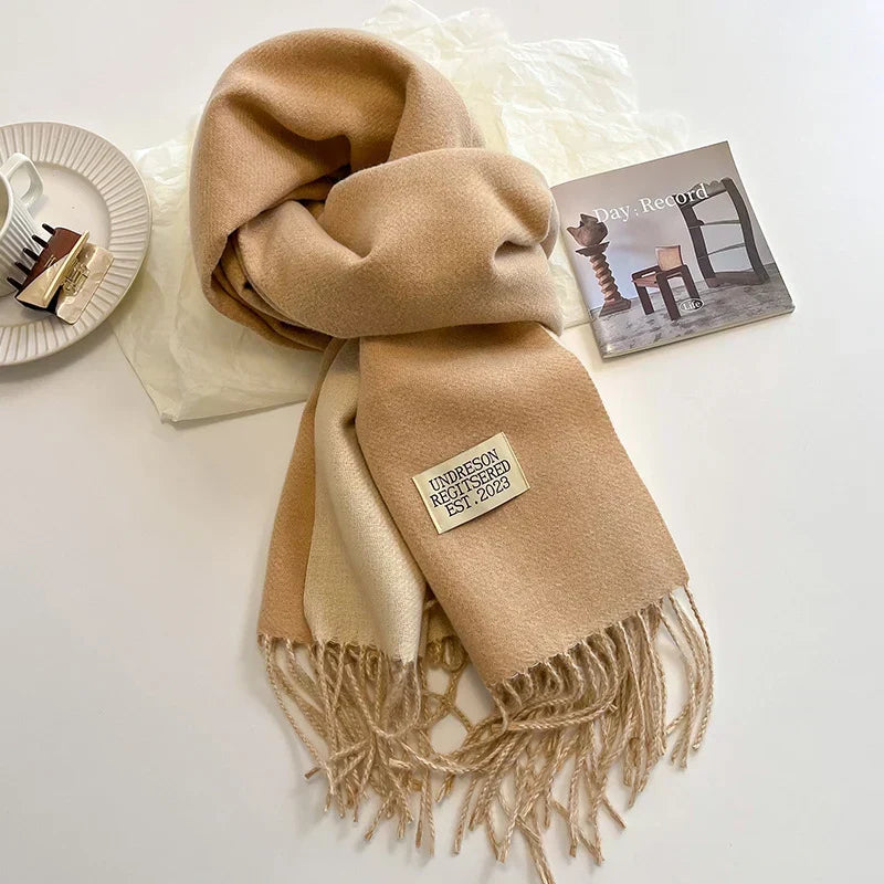Pashmina Scarf Soft Long Fringed Wrap