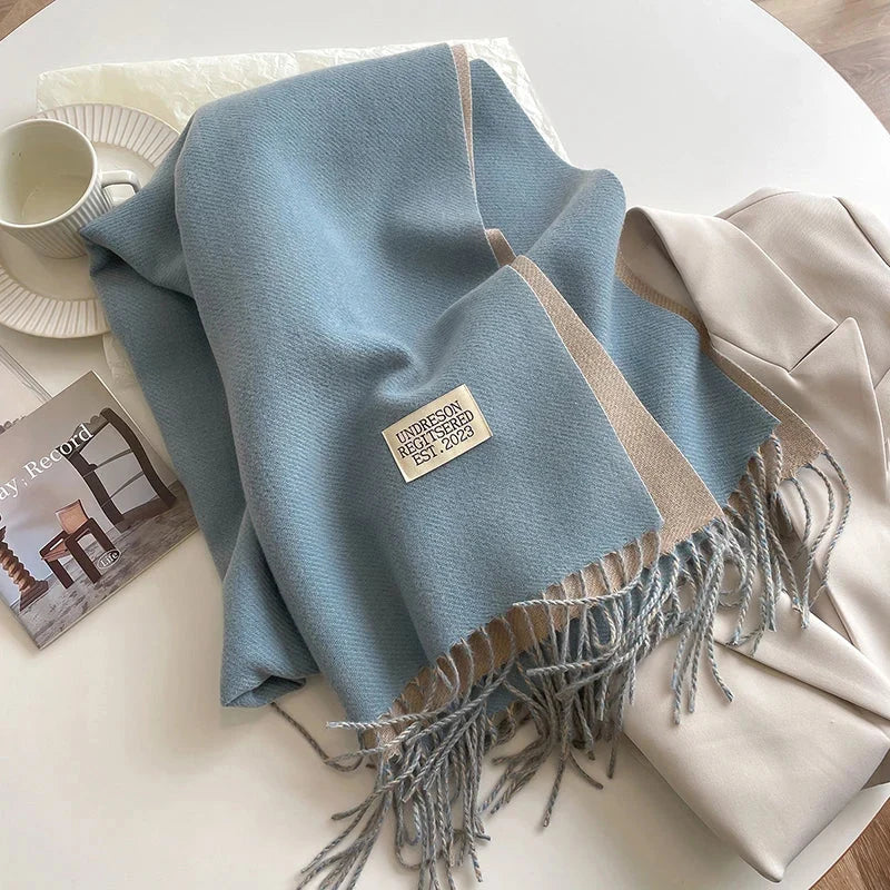 Pashmina Scarf Soft Long Fringed Wrap
