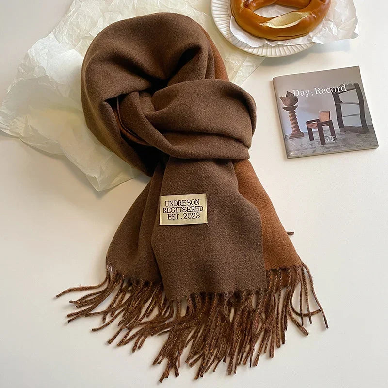 Pashmina Scarf Soft Long Fringed Wrap