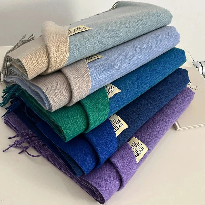 Pashmina Scarf Soft Long Fringed Wrap