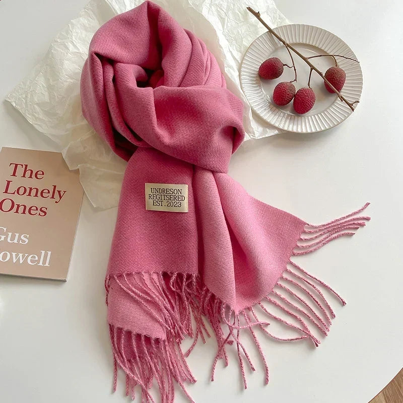 Pashmina Scarf Soft Long Fringed Wrap
