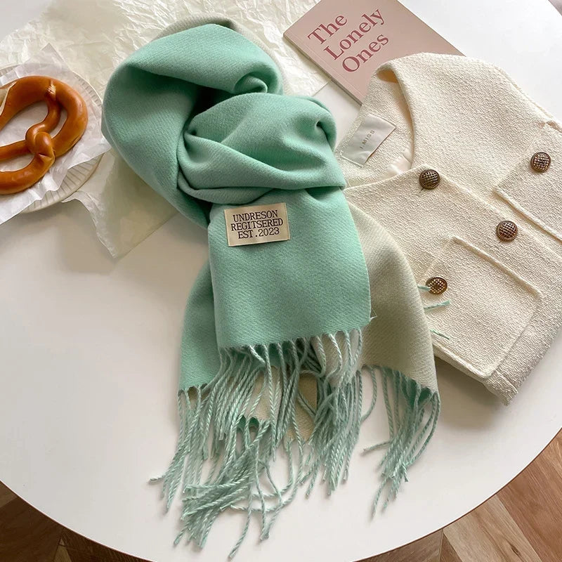 Pashmina Scarf Soft Long Fringed Wrap