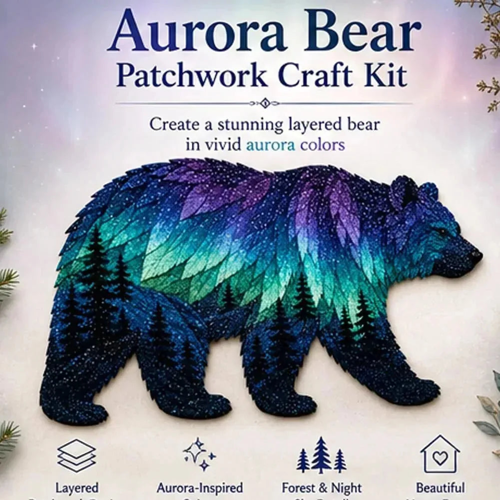 Patchwork Art Kit Layered Fabric Wildlife Scene Eights Designs