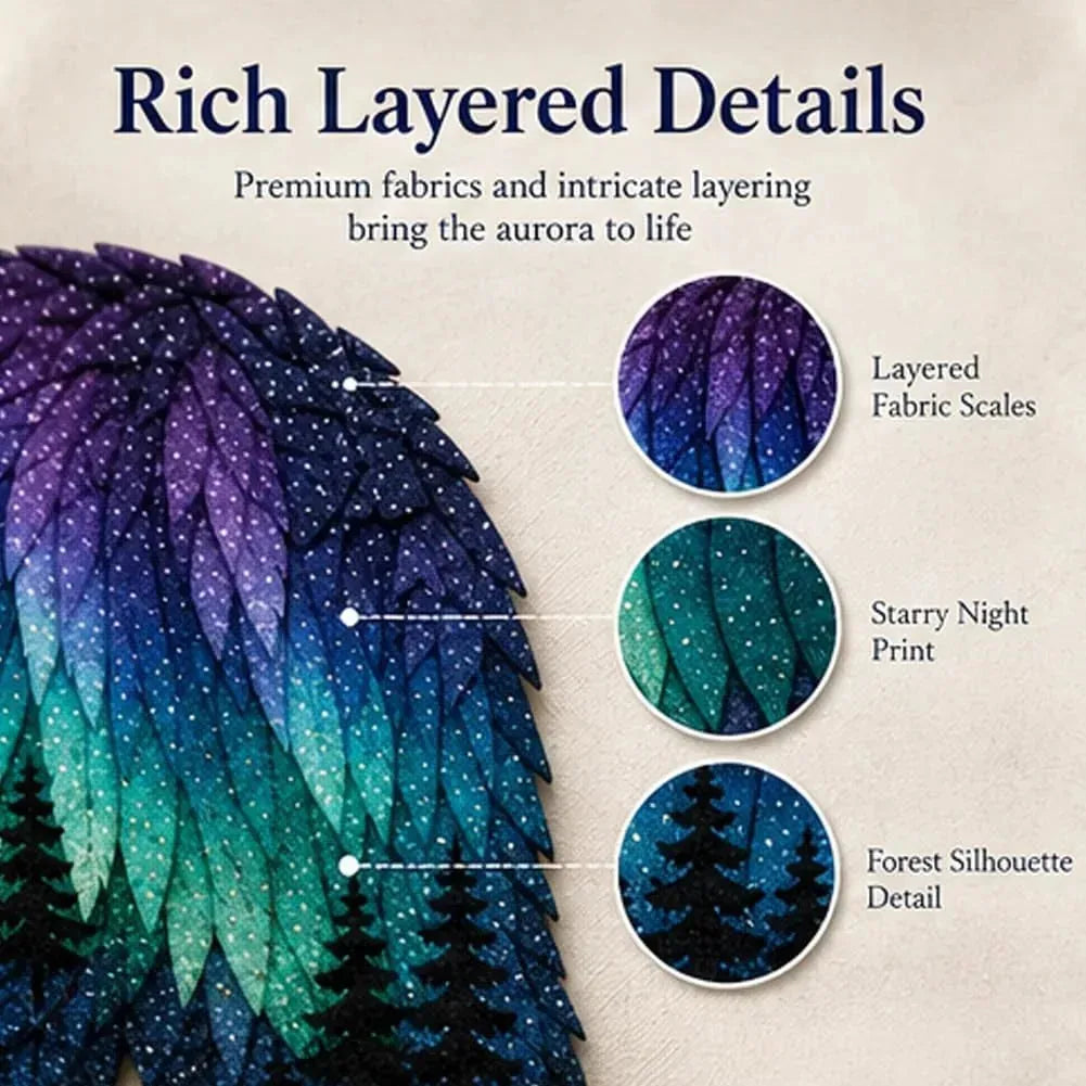 Patchwork Art Kit Layered Fabric Wildlife Scene Eights Designs