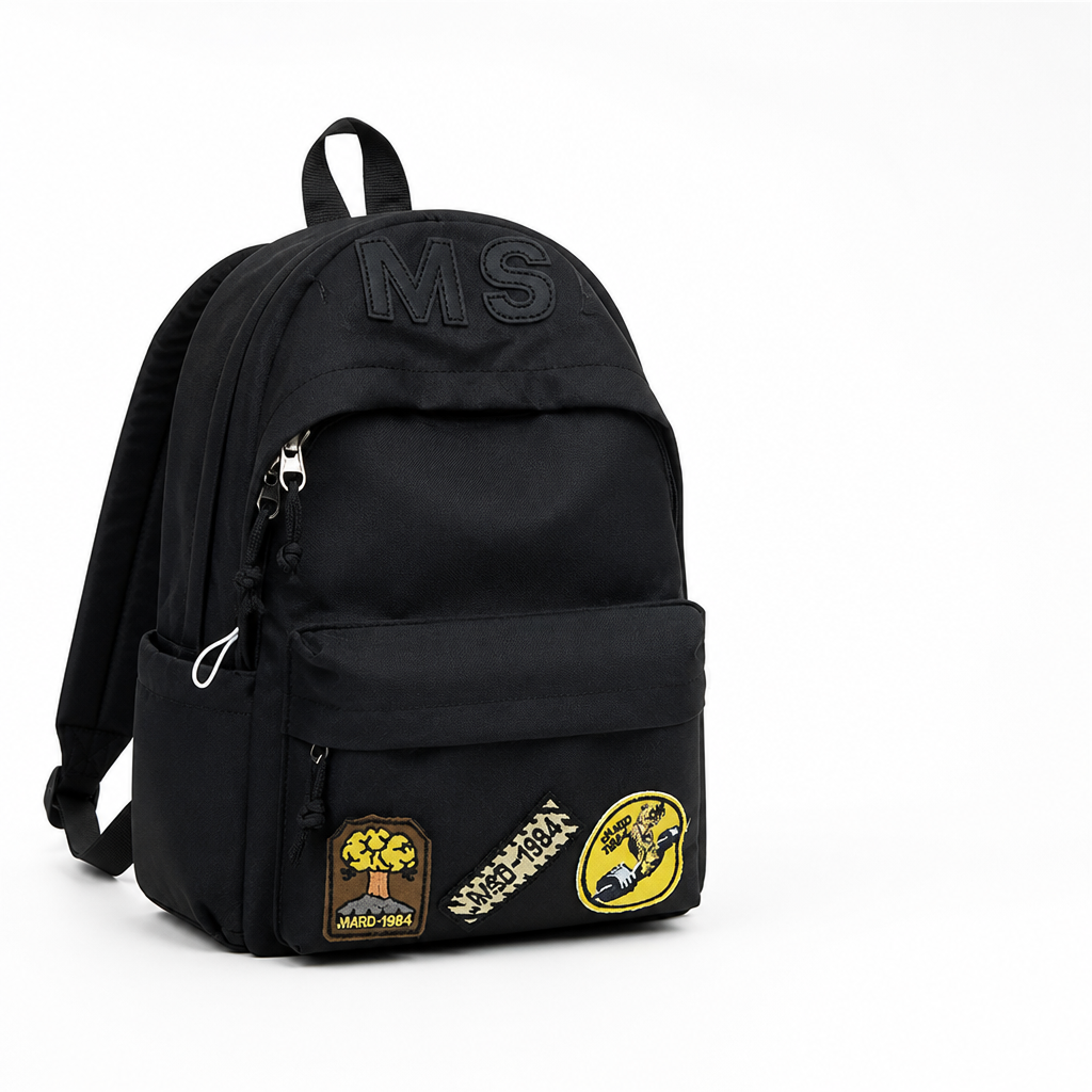 Patchwork Spacious Kids School Backpack (Adjustable Padded Straps)