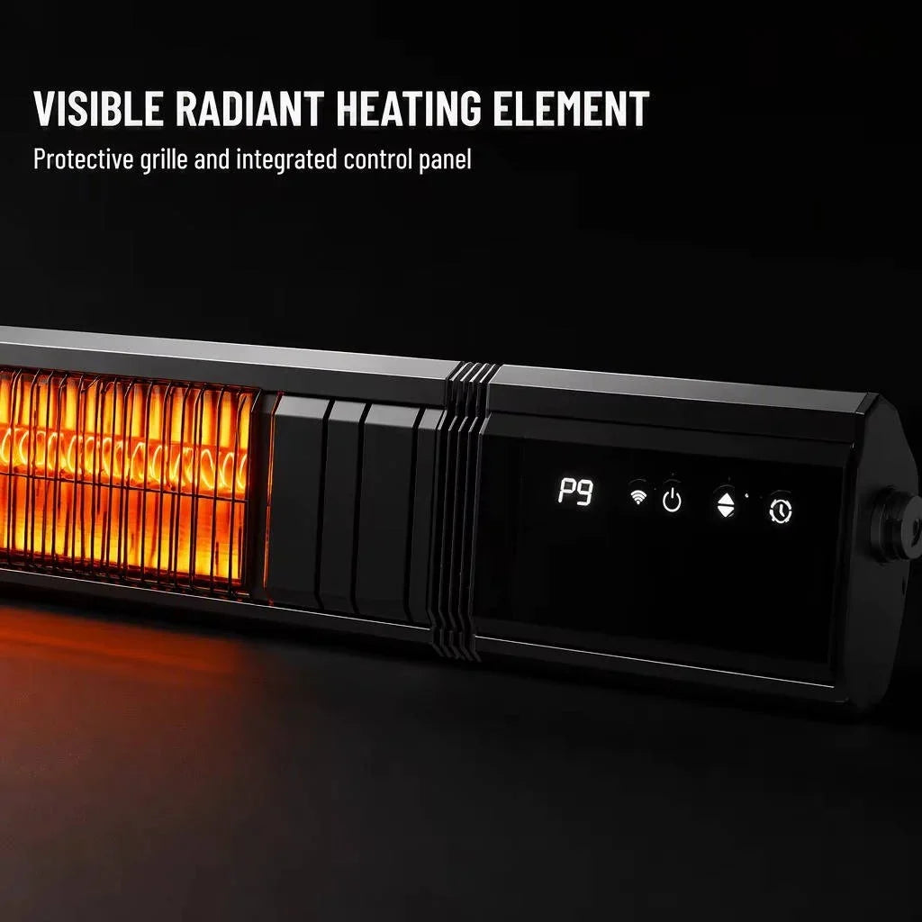 Patio Heater Infrared Wi-Fi & Remote Control Wall Mount