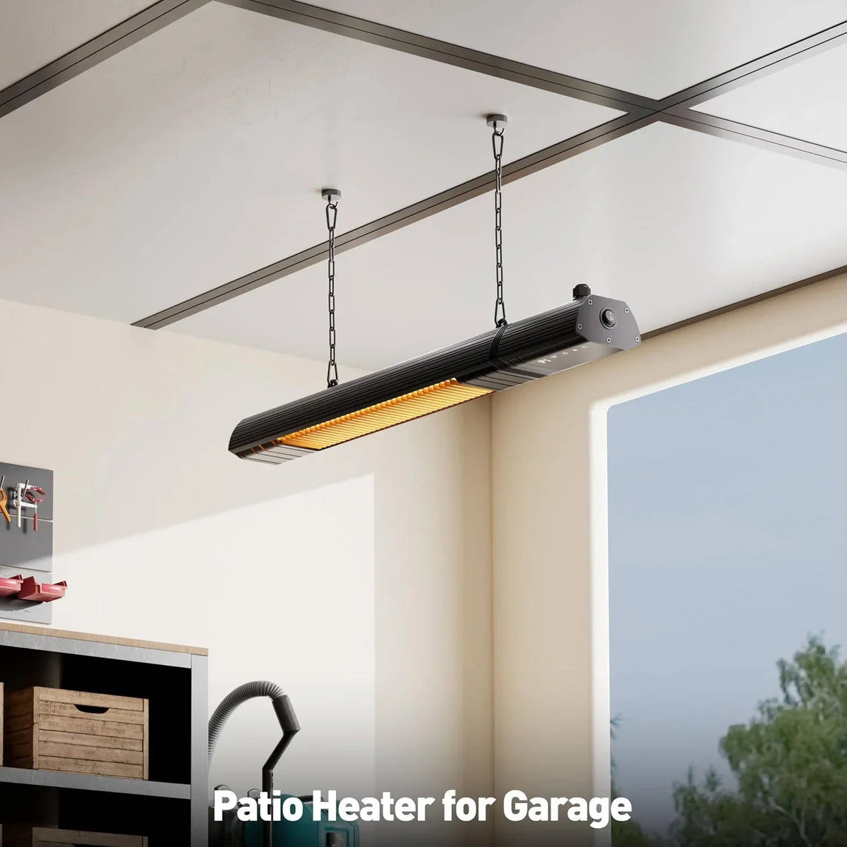 Patio Heater Infrared Wi-Fi & Remote Control Wall Mount