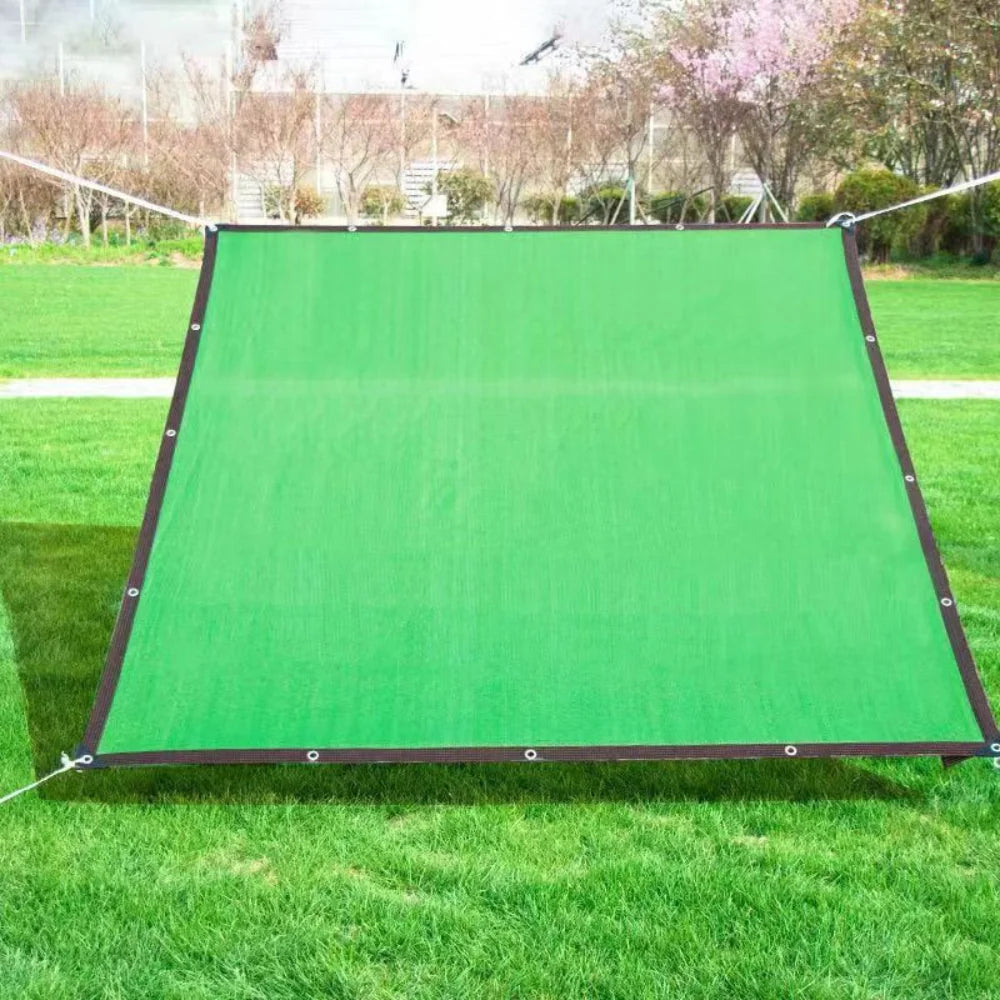 Patio Shade Sail Blocks 90% Sunlight Reinforced Grommets