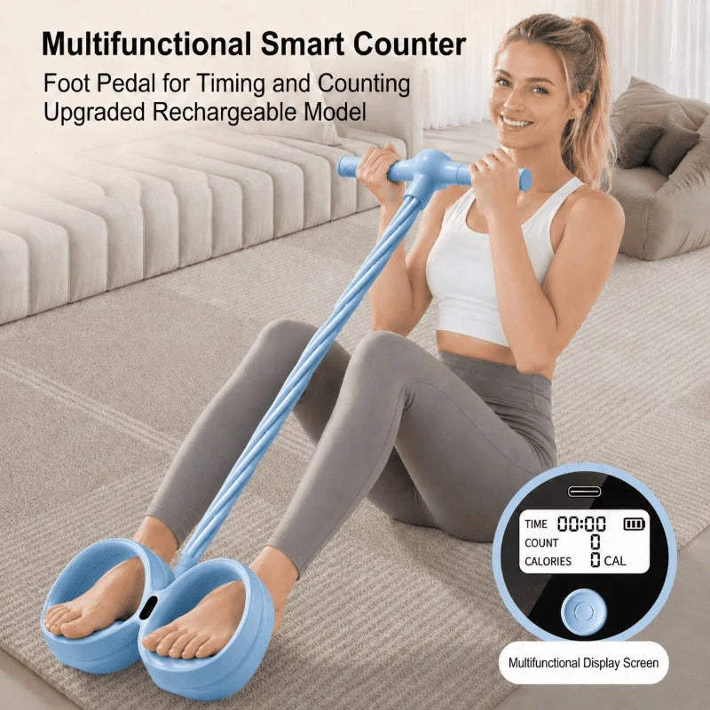 Pedal Resistance Band Digital Counter Six Tubes