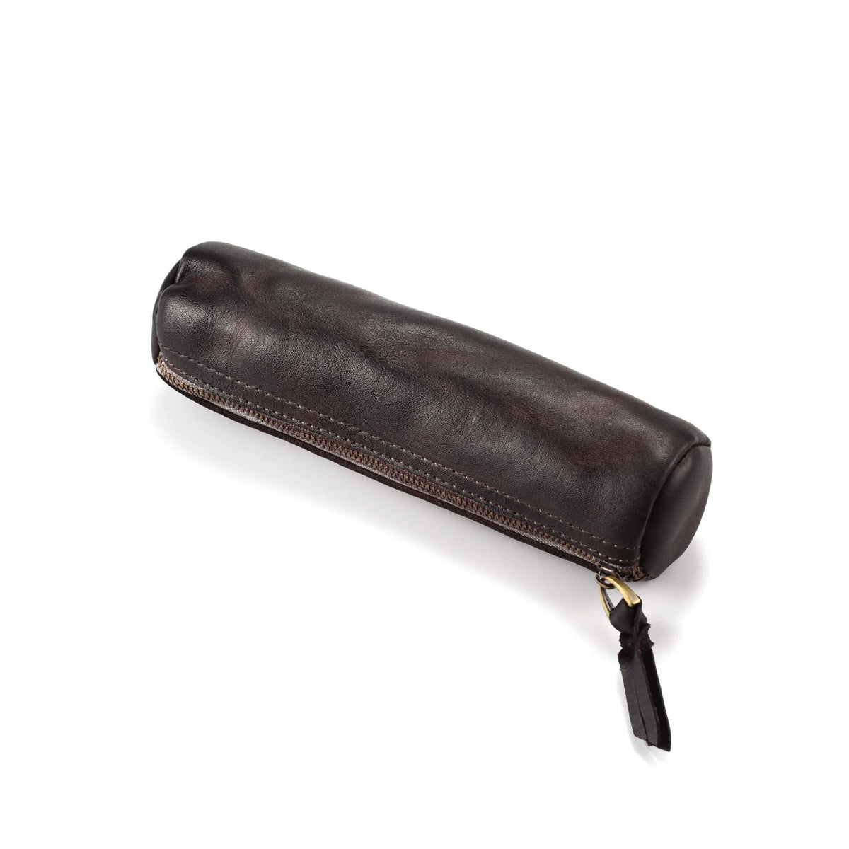 Pencil Case Leather Zipper Closure Roomy Interior