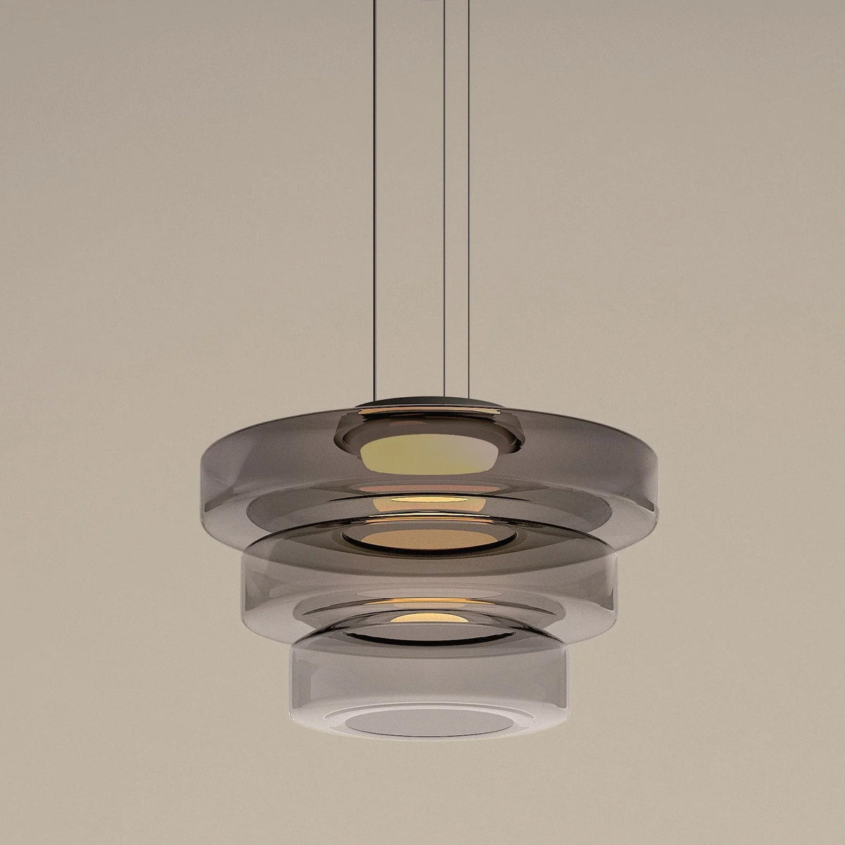 Pendant Lamp Diffused Glass Glare-Free Adjustable Drop
