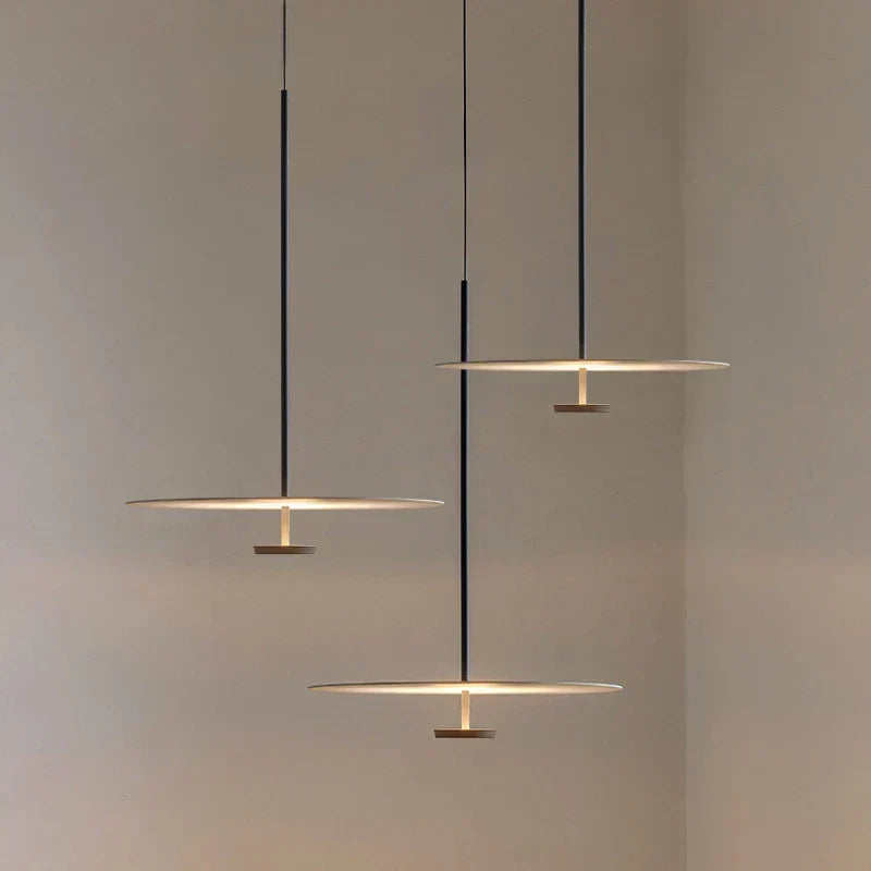 Pendant Lamp Ring-Shaped Iron & Acrylic Multiple Color Temperatures