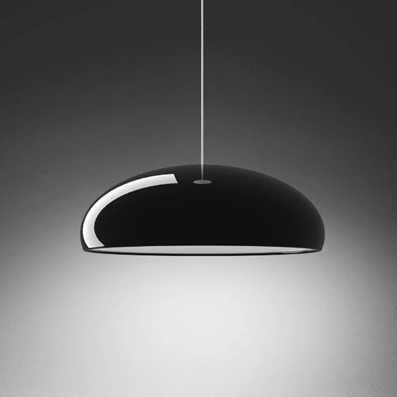 Pendant Light Art Deco Open Metal Frame Shadow Casting