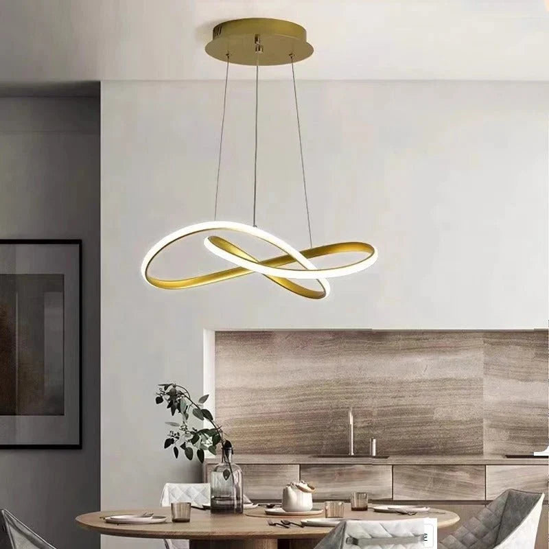Pendant Light Clover Design Dimmable LED Remote Control