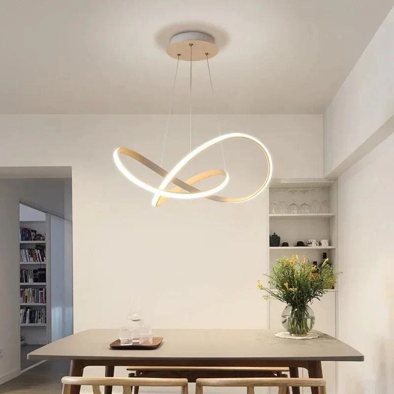 Pendant Light Clover Design Dimmable LED Remote Control