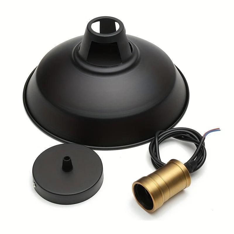 Pendant Light Deep Metal Shade & Adjustable Drop