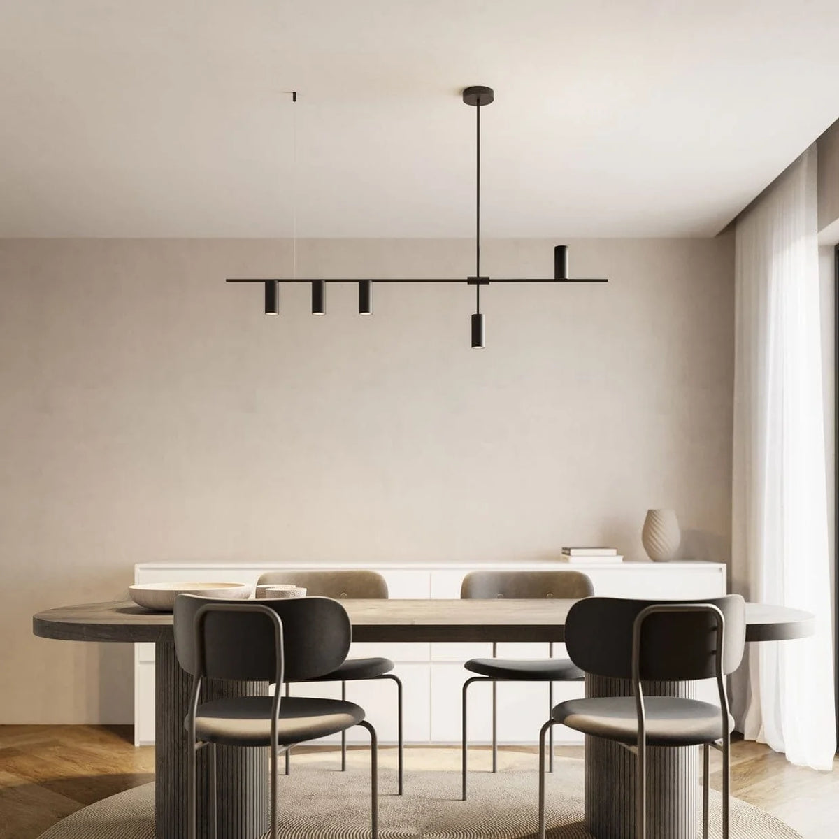 Pendant Light Downward Beam Adjustable Drop Pale Interior