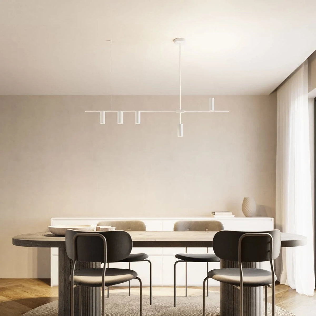 Pendant Light Downward Beam Adjustable Drop Pale Interior