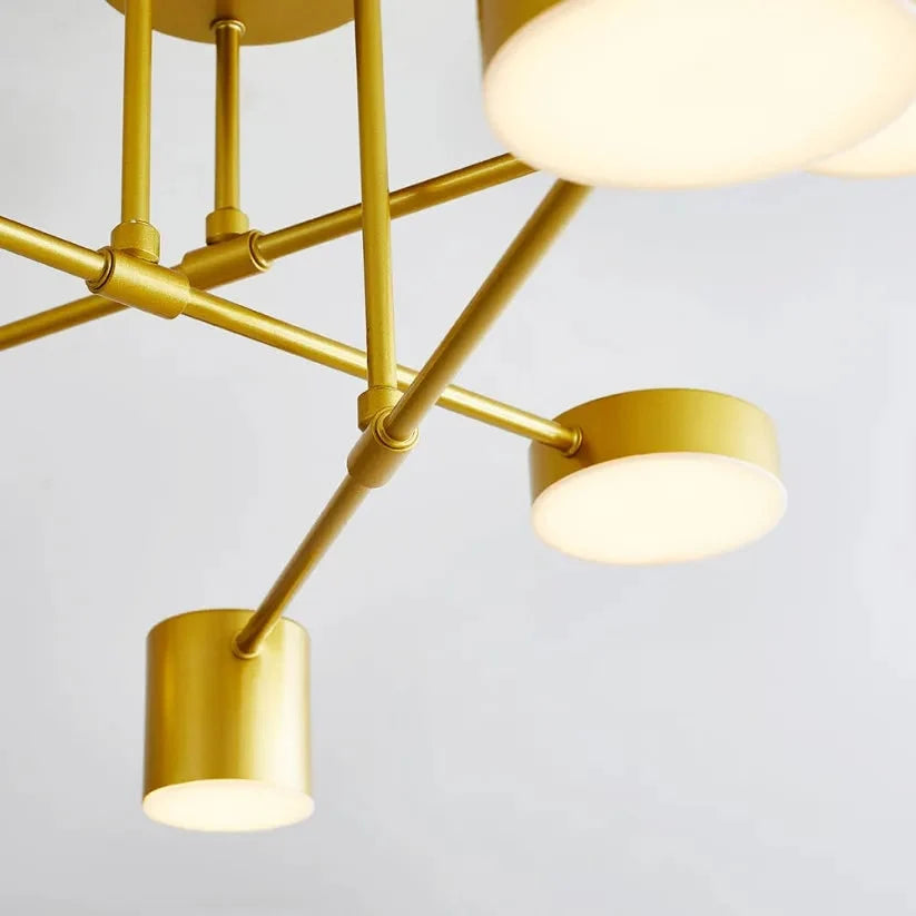 Pendant Light Geometric Open Metal Frame Adjustable Cable
