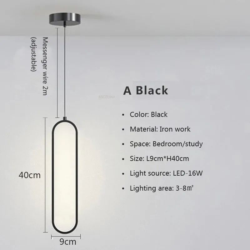 Pendant Light Gold-Lined Integrated LED & Adjustable Drop