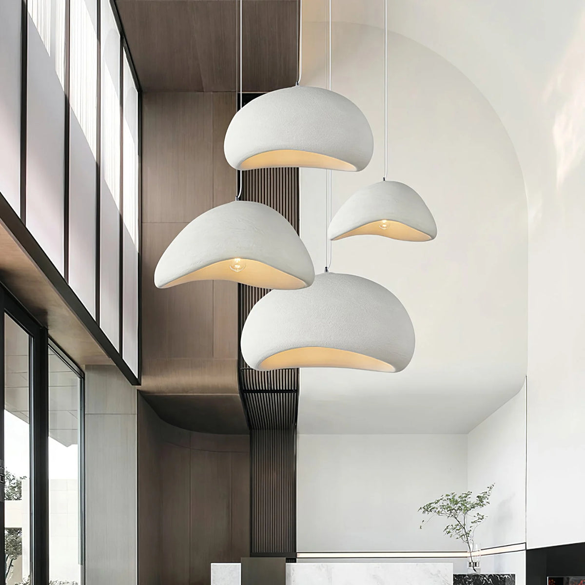 Pendant Light Handcrafted Natural Shade Warm Glow