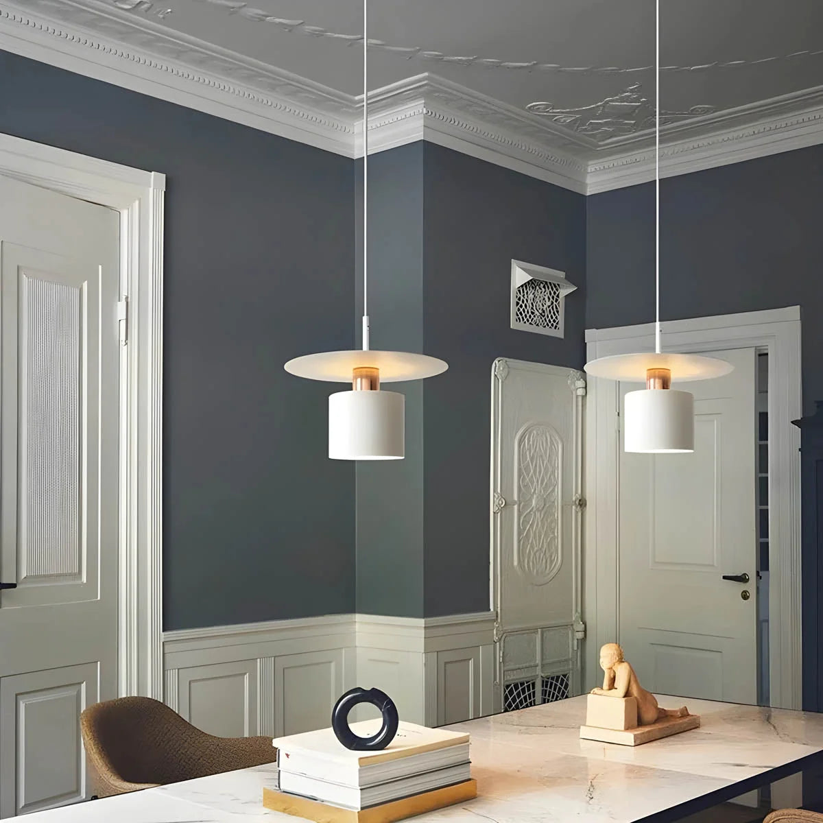 Pendant Light Integrated LED & Adjustable Cord Drop Two Sizes