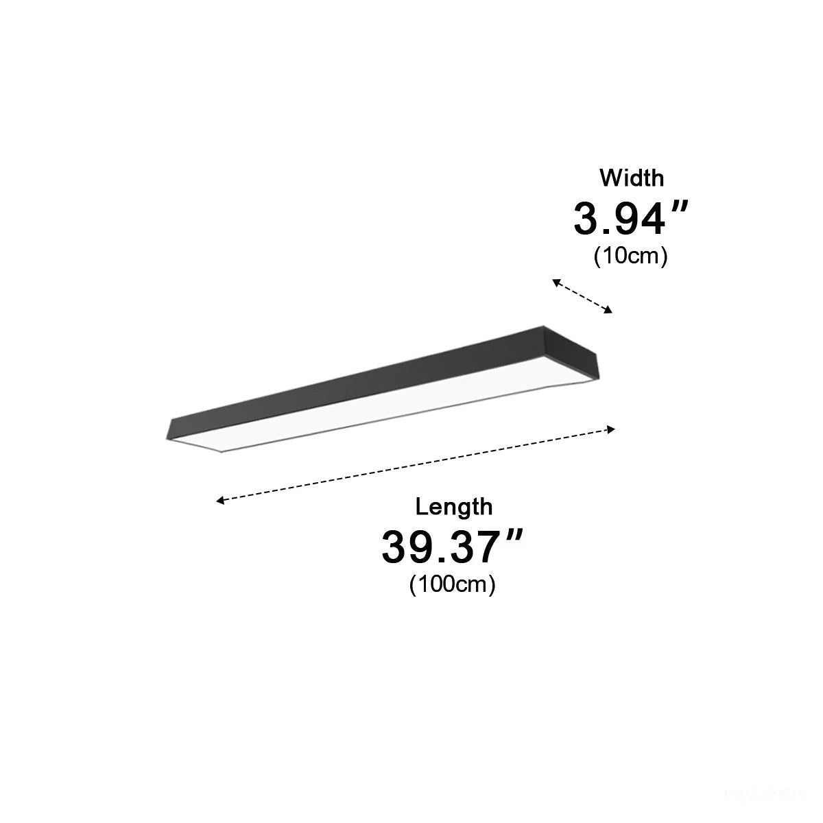 Pendant Light Linear Integrated LED Adjustable Height