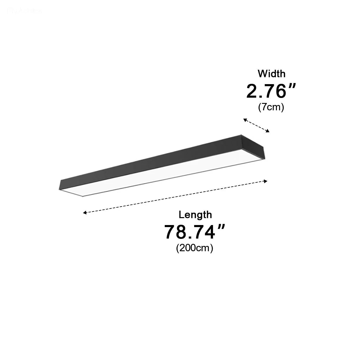 Pendant Light Linear Integrated LED Adjustable Height