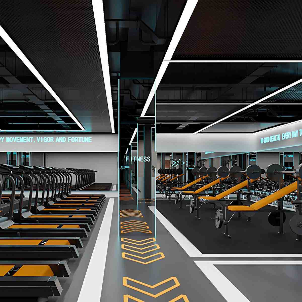 Pendant Light Linear Integrated LED Adjustable Height