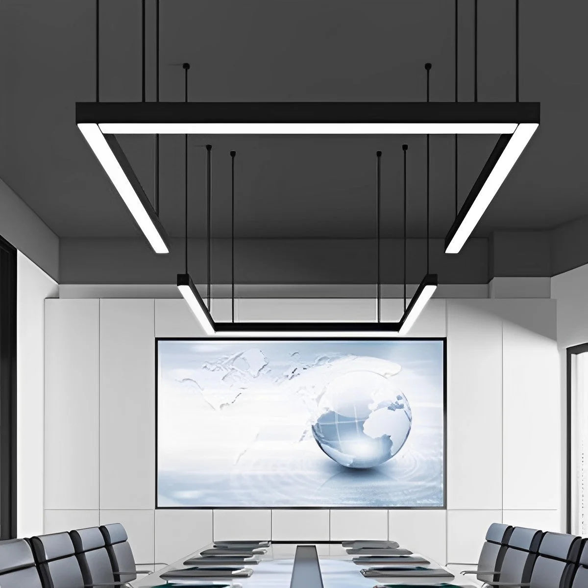 Pendant Light Linear Integrated LED Adjustable Height