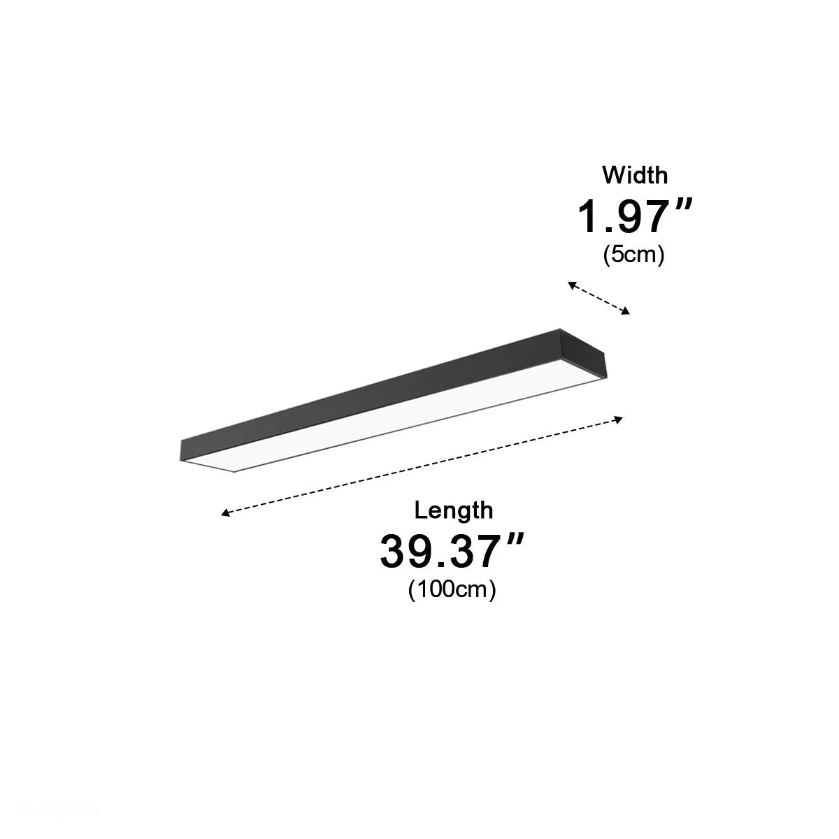 Pendant Light Linear Integrated LED Adjustable Height