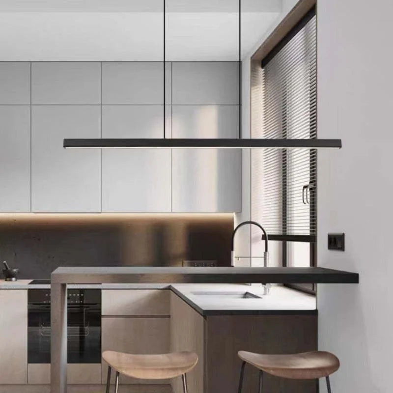 Pendant Light Linear LED Dimmable With Remote Control