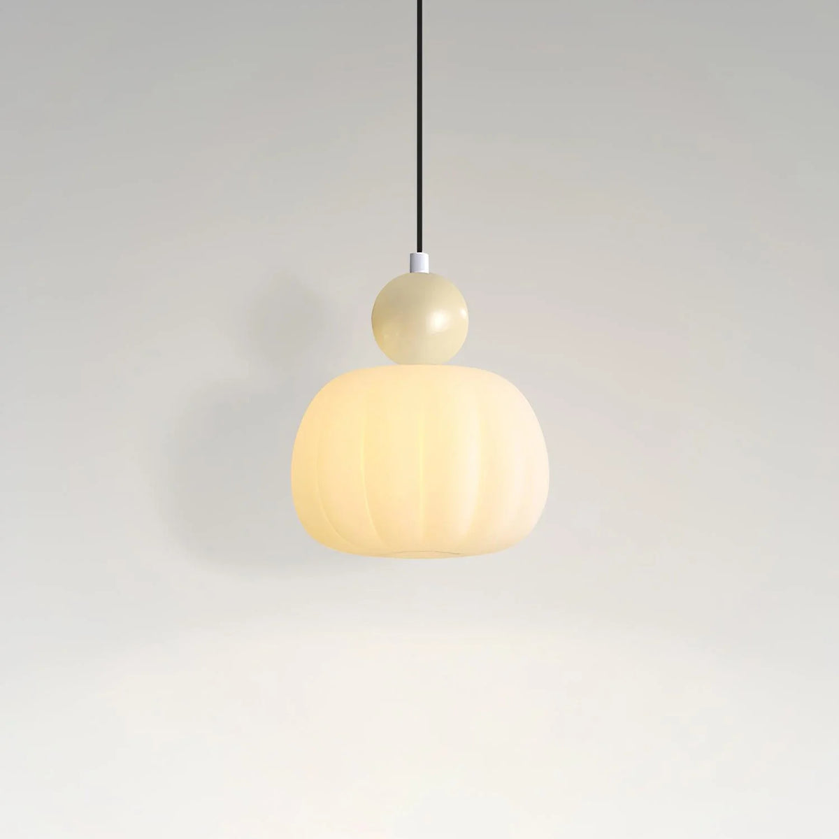 Pendant Light Organic Acrylic Satin Shade Adjustable Drop