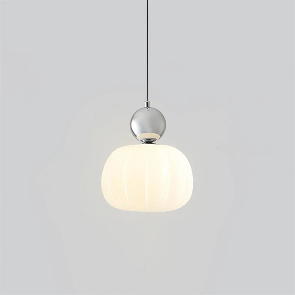 Pendant Light Organic Acrylic Satin Shade Adjustable Drop