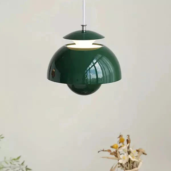 Pendant Light Overlapping Petal Shade Integrated LED
