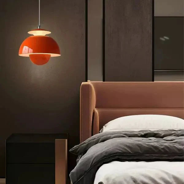Pendant Light Overlapping Petal Shade Integrated LED