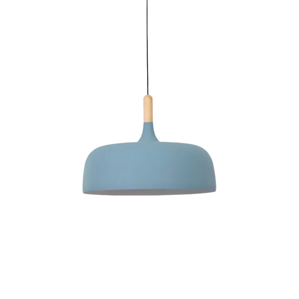 Pendant Light Zinc Alloy & Solid Wood Adjustable Cord