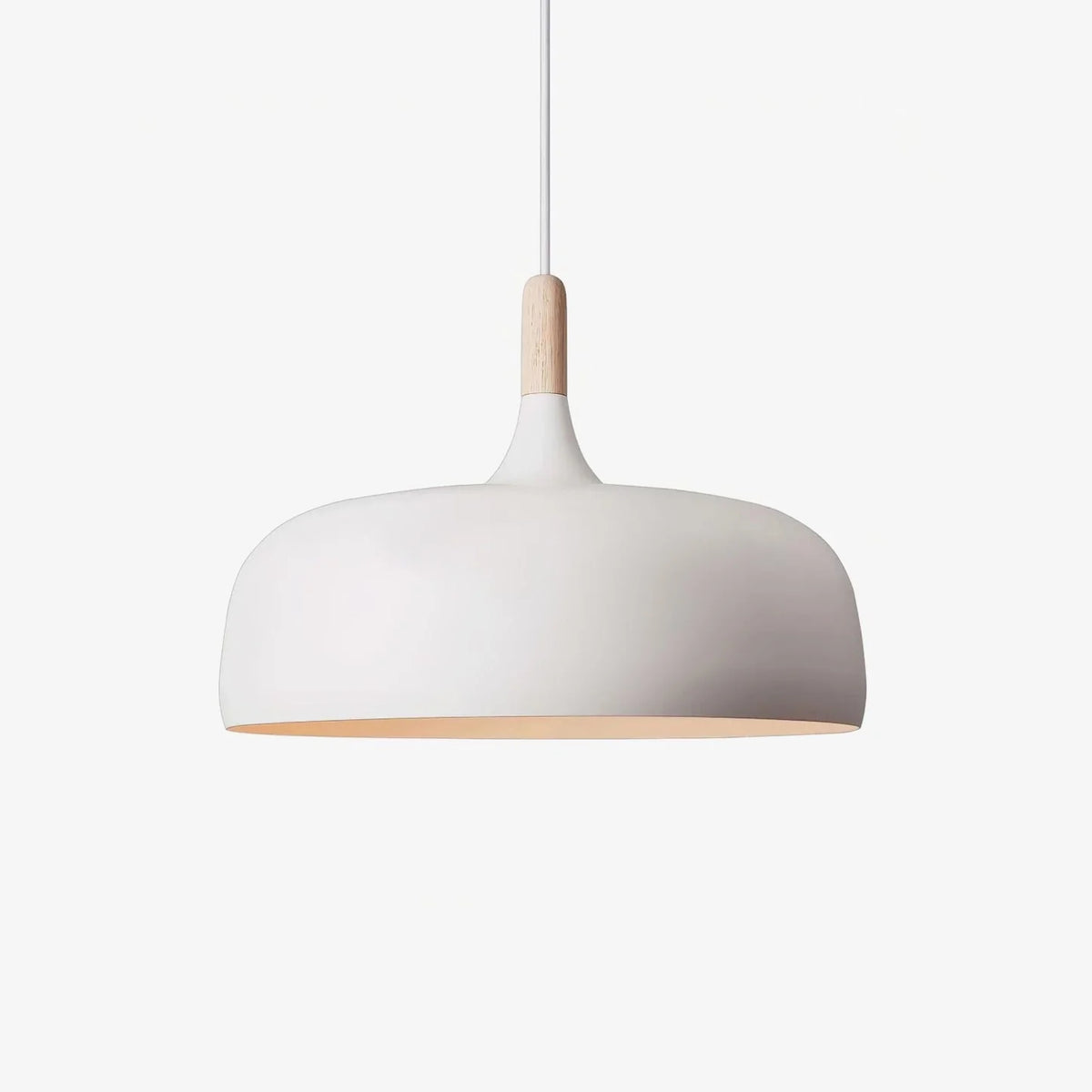 Pendant Light Zinc Alloy & Solid Wood Adjustable Cord