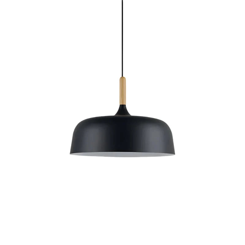 Pendant Light Zinc Alloy & Solid Wood Adjustable Cord