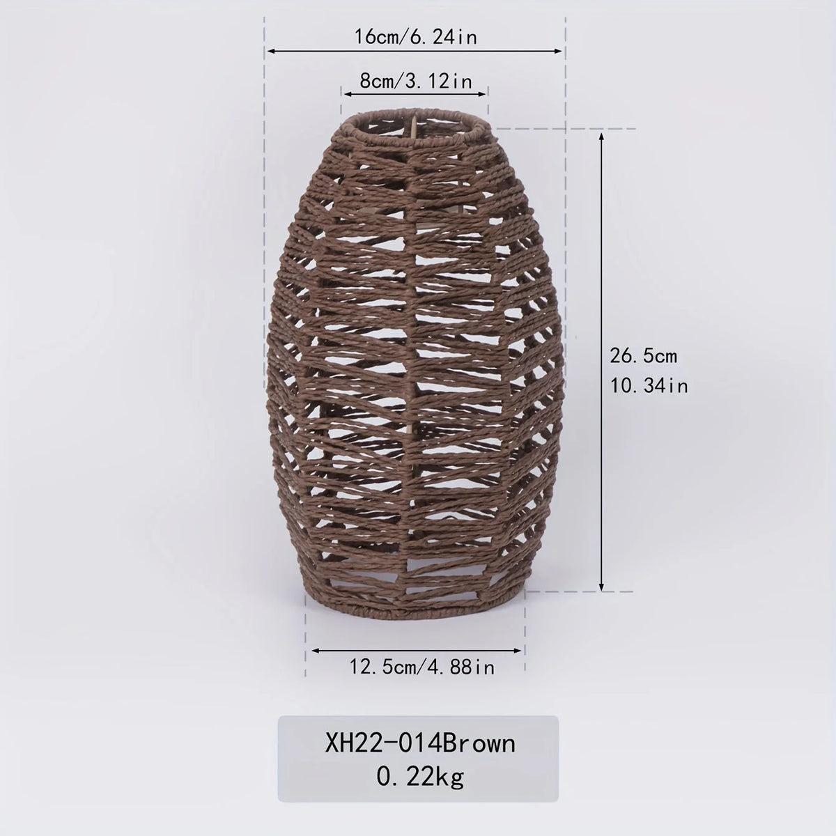 Pendant Shade Natural Woven Rope Soft Diffused Light