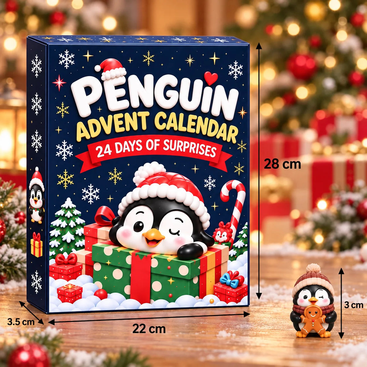 Penguin Advent Calendar 24 Days Collectible Figures