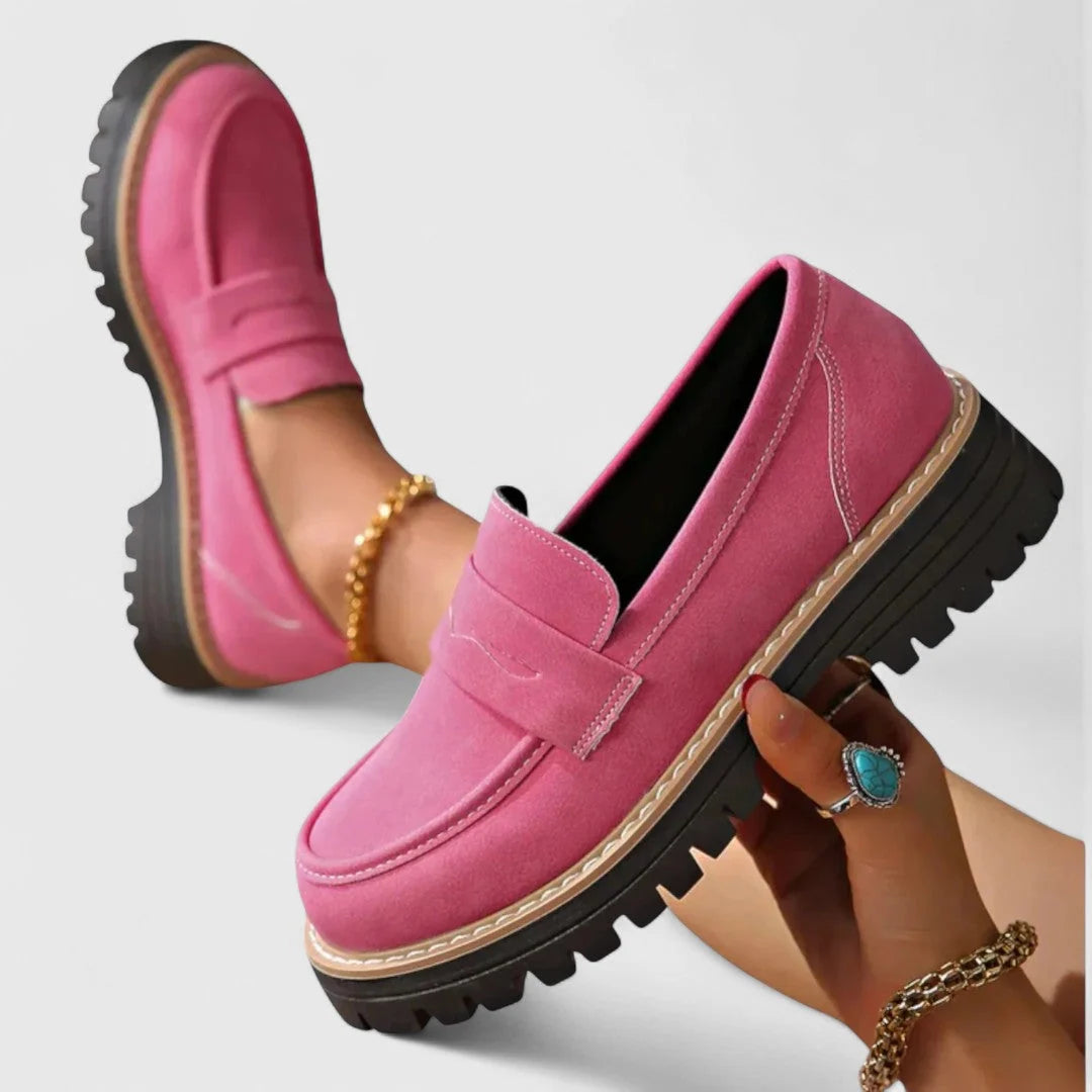 Penny Loafers Platform Slip-On Chunky Lug Sole
