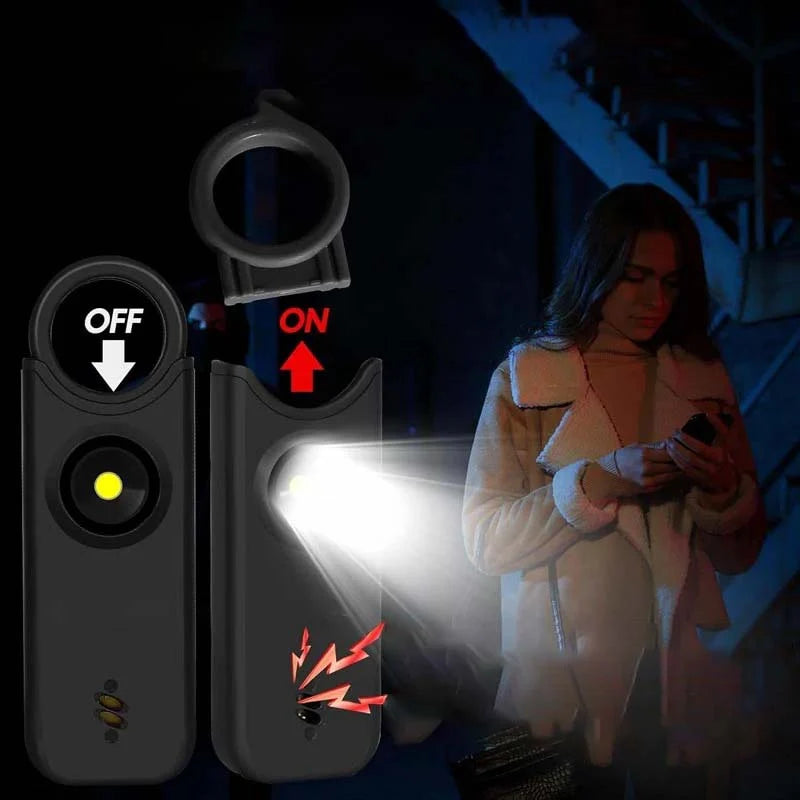 Personal Safety Alarm 130 dB Siren Built-In LED Light