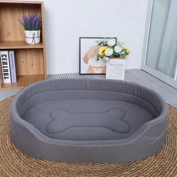 Pet Bed Plush Recycled Fill Machine Washable Cover