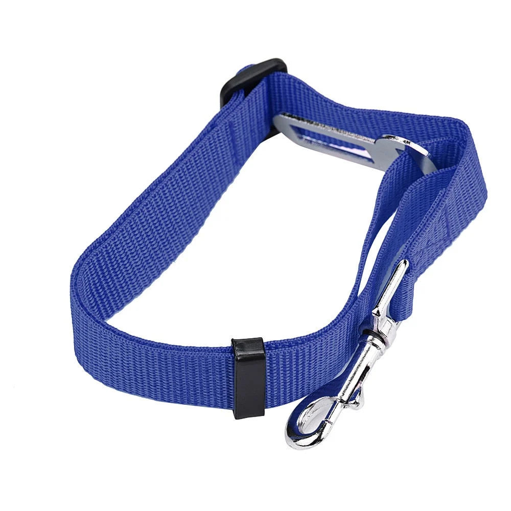 Pet Car Seat Belt Adjustable Quick-Release Nylon Restraint