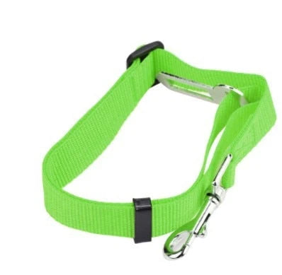 Pet Car Seat Belt Adjustable Quick-Release Nylon Restraint