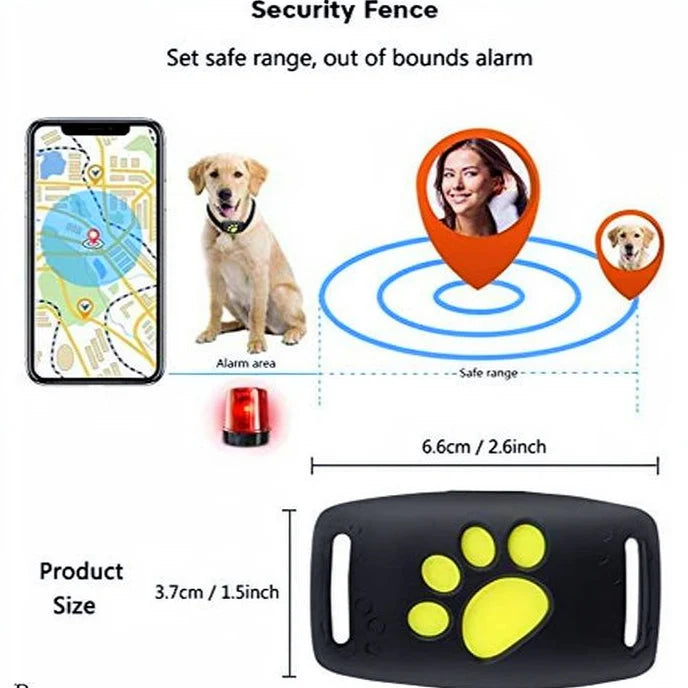 Pet GPS Collar Real-Time GPS & Geofence Alerts