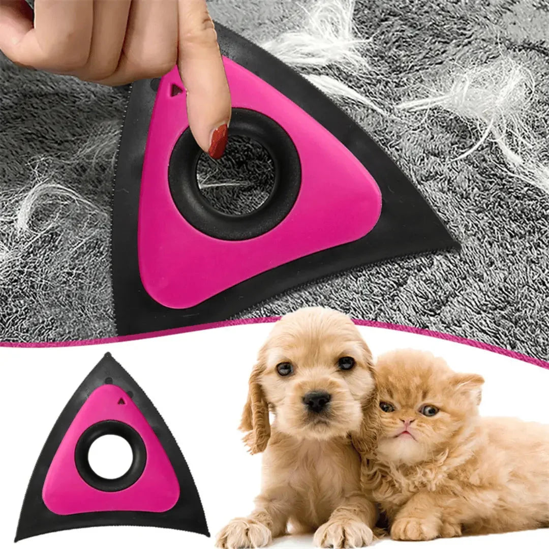 Pet Hair Remover Brush Triangular Reusable Electrostatic