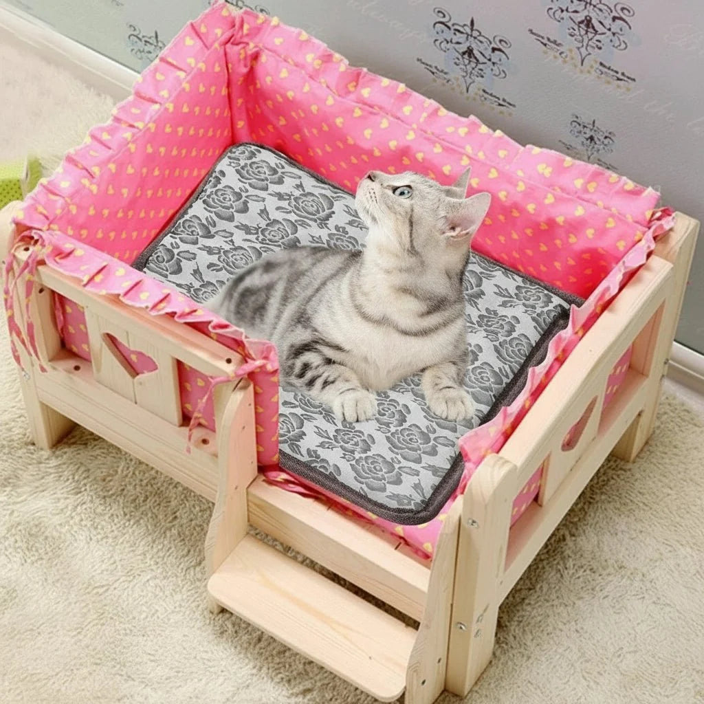 Pet Heating Mat Adjustable Temperature Waterproof Surface
